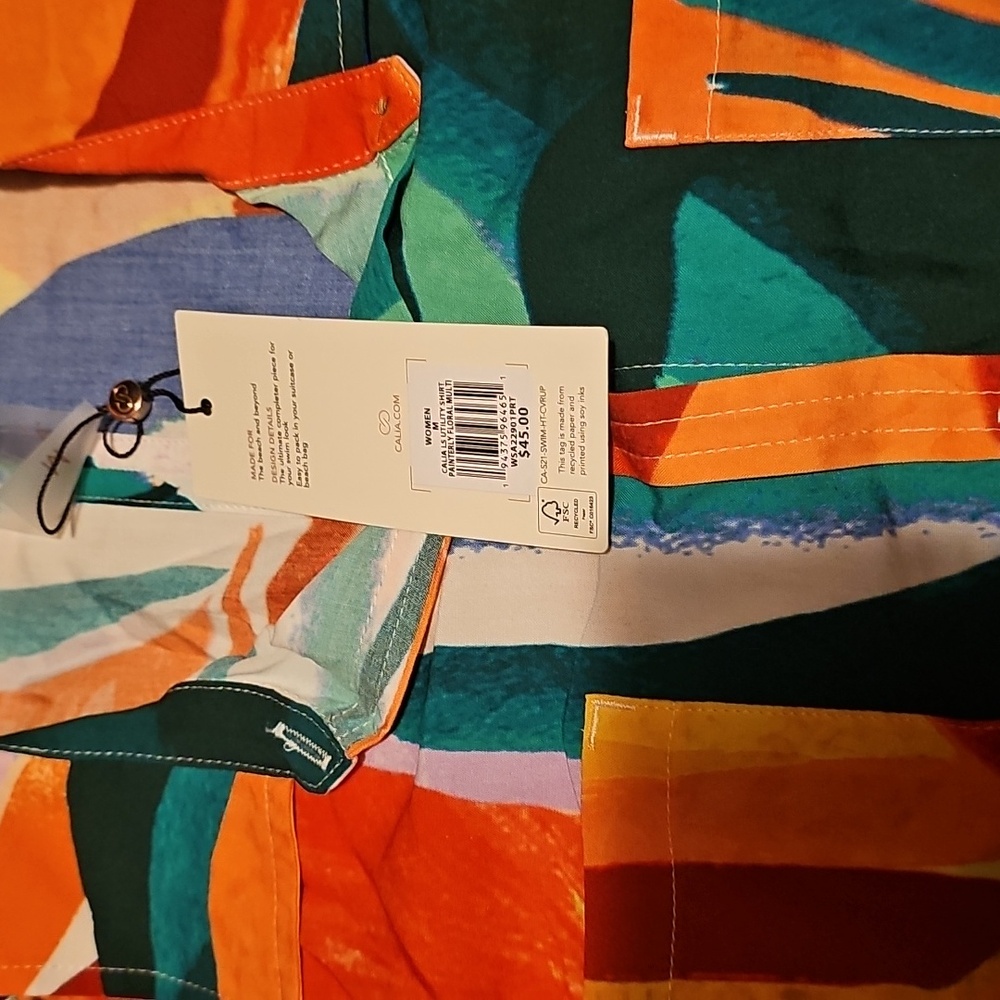 Colorful Abstract Button-Up Shirt - Picture 2 of 4